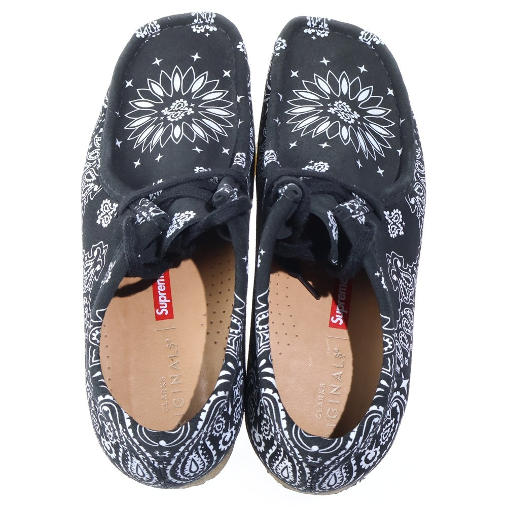 SUPREME(シュプリーム) 19SS × Clarks Bandana Wallabee クラークス バンダナ ワラビー ローカットスニーカー ブラック