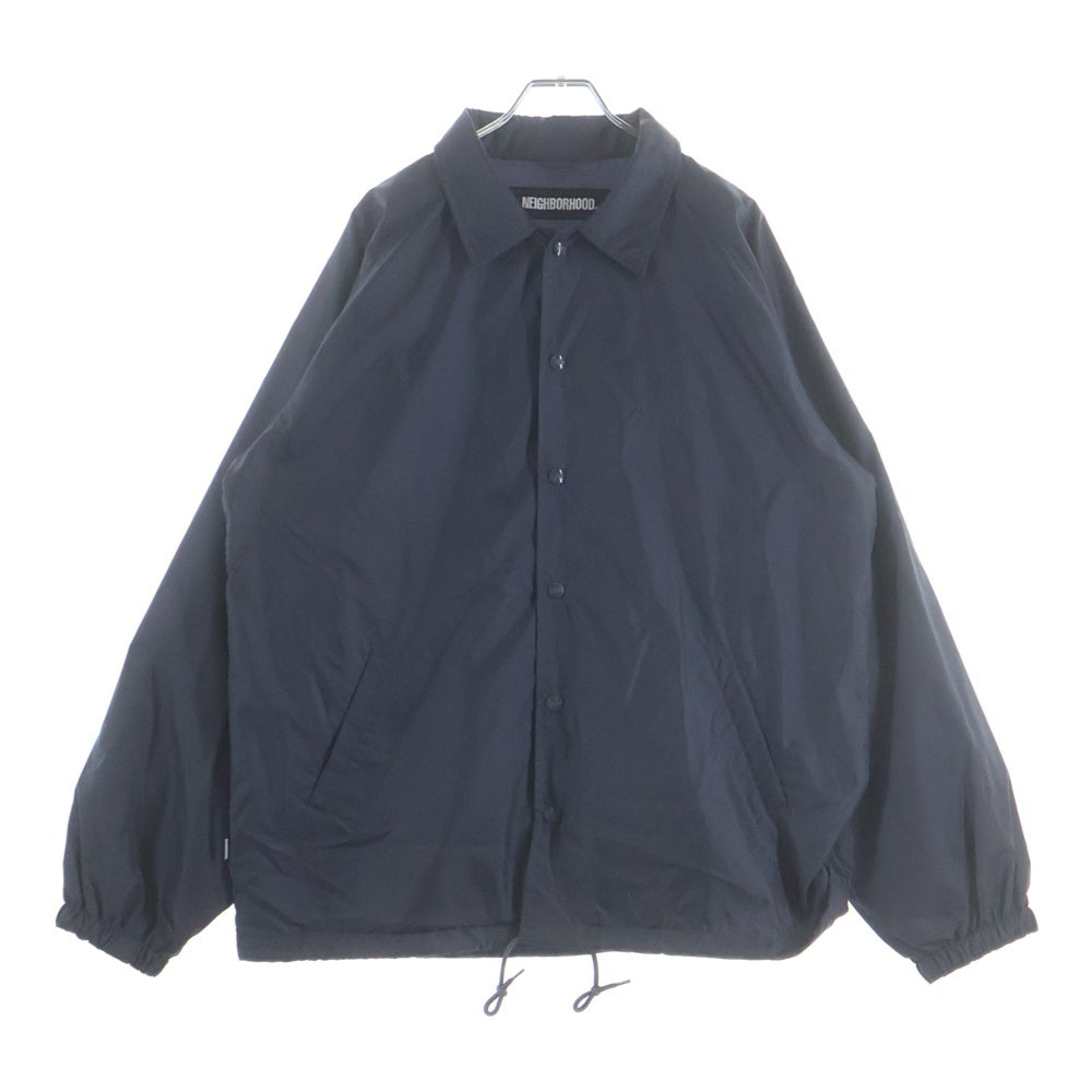 NEIGHBORHOOD(ネイバーフッド) 21SS BROOKS/N-JKT ロゴ 刺繍 コーチジャケット ネイビー 211TSNH-JKM01