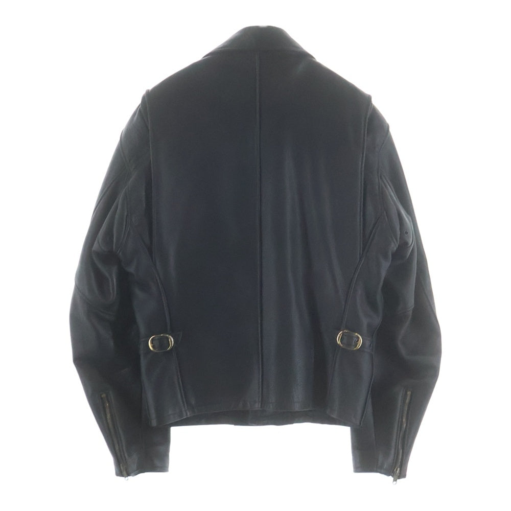 SCHOTT(ショット) 680 裏地ボア シングル レザー ライダースジャケット ブラック