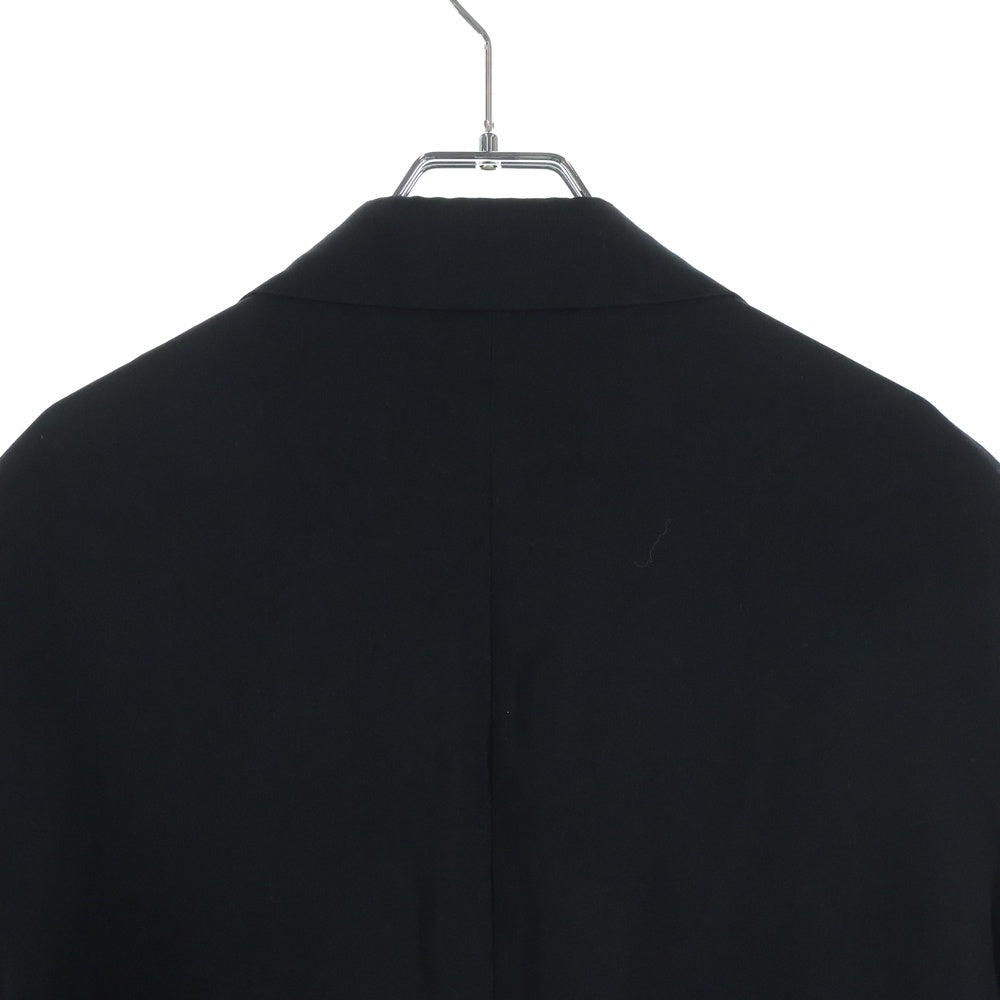 Yohji Yamamoto POUR HOMME(ヨウジヤマモト プールオム) 20AW ワッペン付きアンバランスJKT テーラードジャケット ブラック HR-J57-100