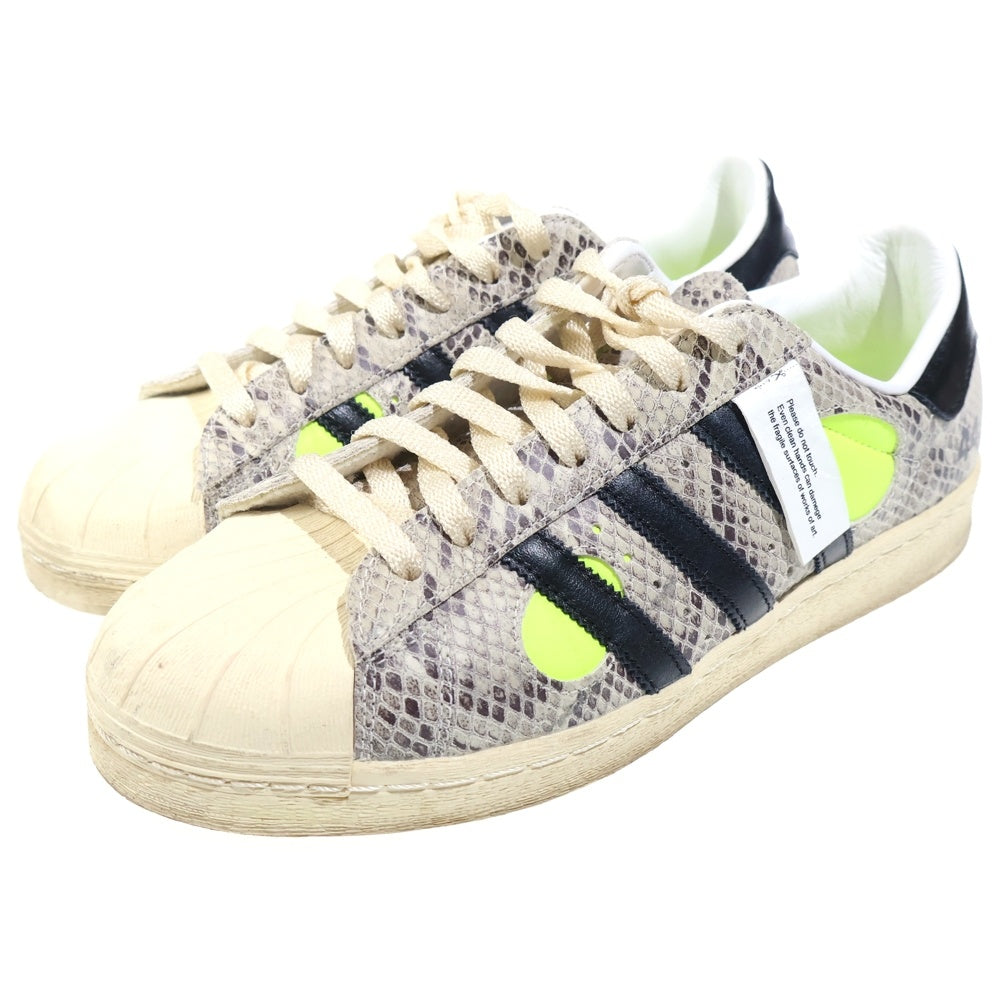 adidas(アディダス) ×FACE Superstar 82 Clear Brown スーパースター ローカットスニーカー IG4124 US9.5/27.5cm ホワイト/ブラウン