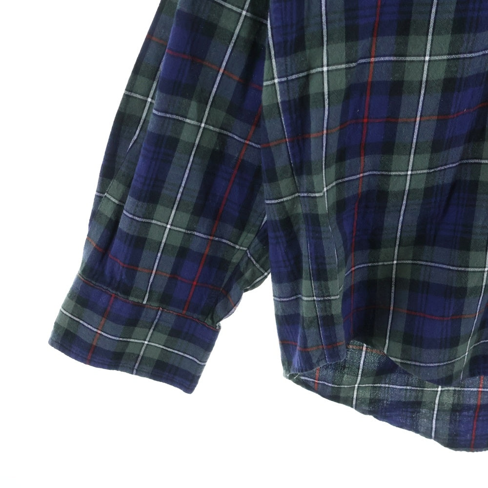 NEIGHBORHOOD(ネイバーフッド) 24SS TARTAN CHECK SHIRT LS チェック柄 コットン 長袖シャツ パープル 241BENH-SHM01