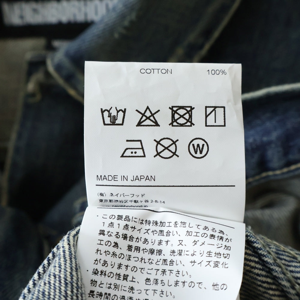 NEIGHBORHOOD(ネイバーフッド) 24AW SAVAGE DENIM TYPE-1 JACKET 1st デニムジャケット インディゴ 242XBNH-JKM01