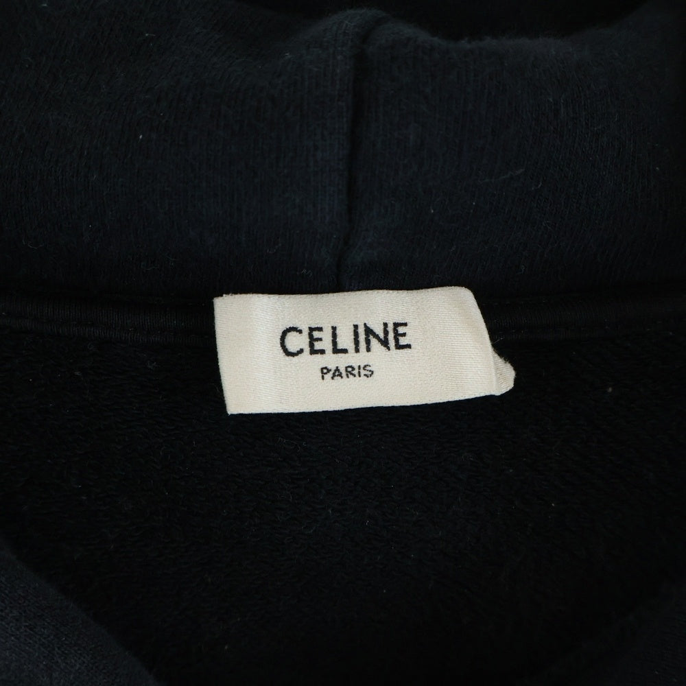 CELINE(セリーヌ) 22AW ブランドロゴ プルオーバーパーカー フーディー ブラック 2Y969670Q