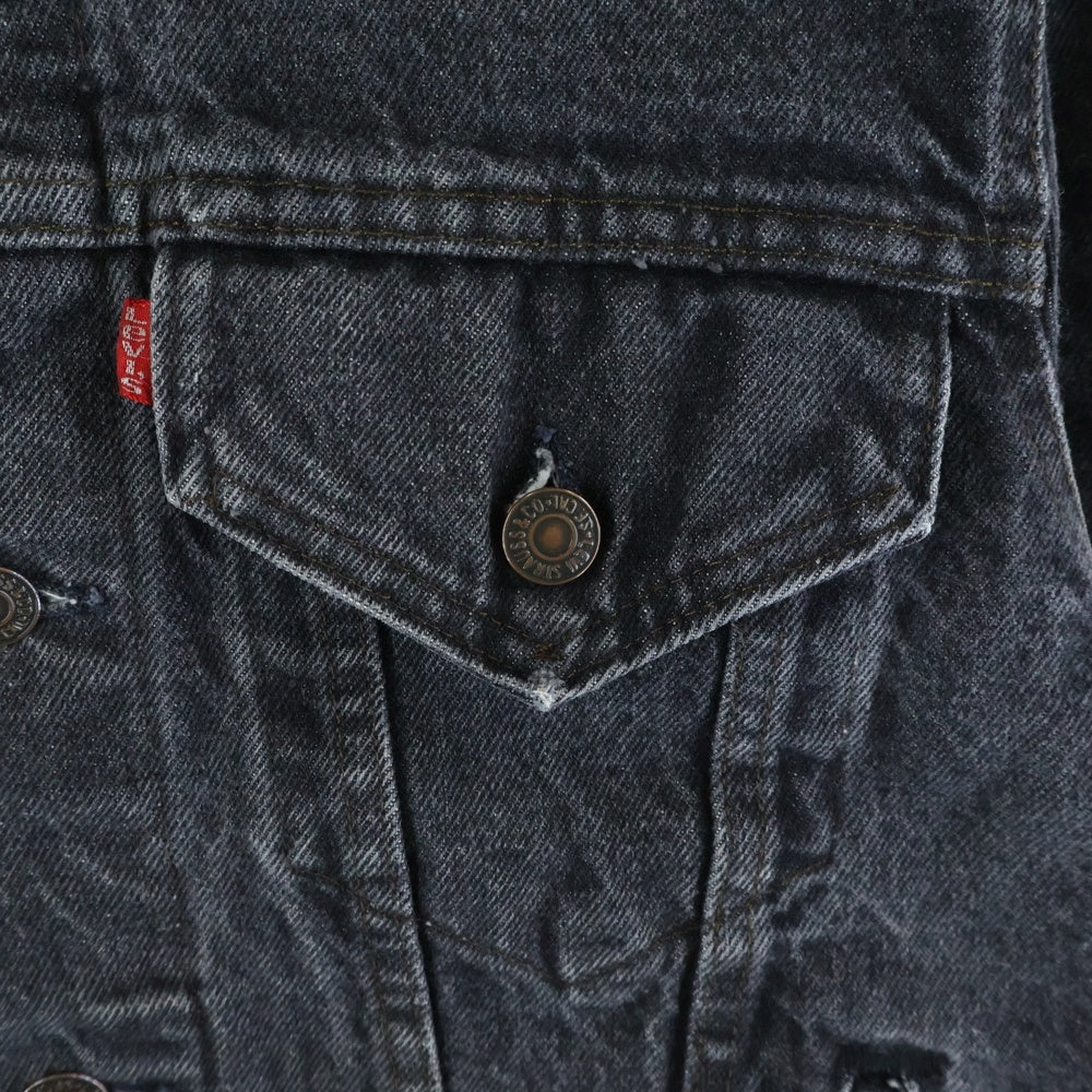 Levi's(リーバイス) 80s VINTAGE 70506-0259 先染め ボタン裏527 デニムトラッカージャケット ブラック
