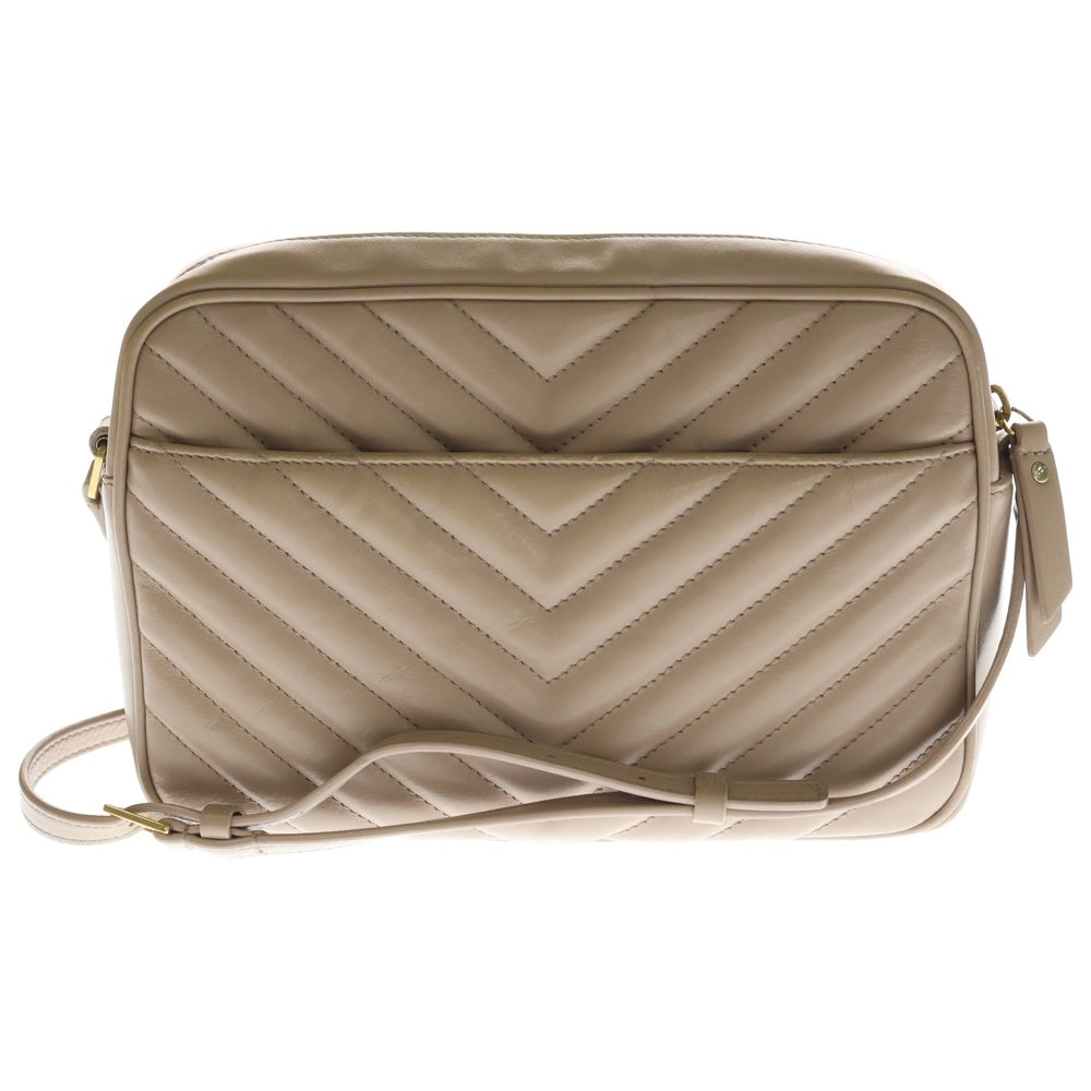 YVES SAINT LAURENT(イヴサンローラン) LOU CAMELA キルティング カメラバッグ ショルダーバッグ べージュ レディース 715232