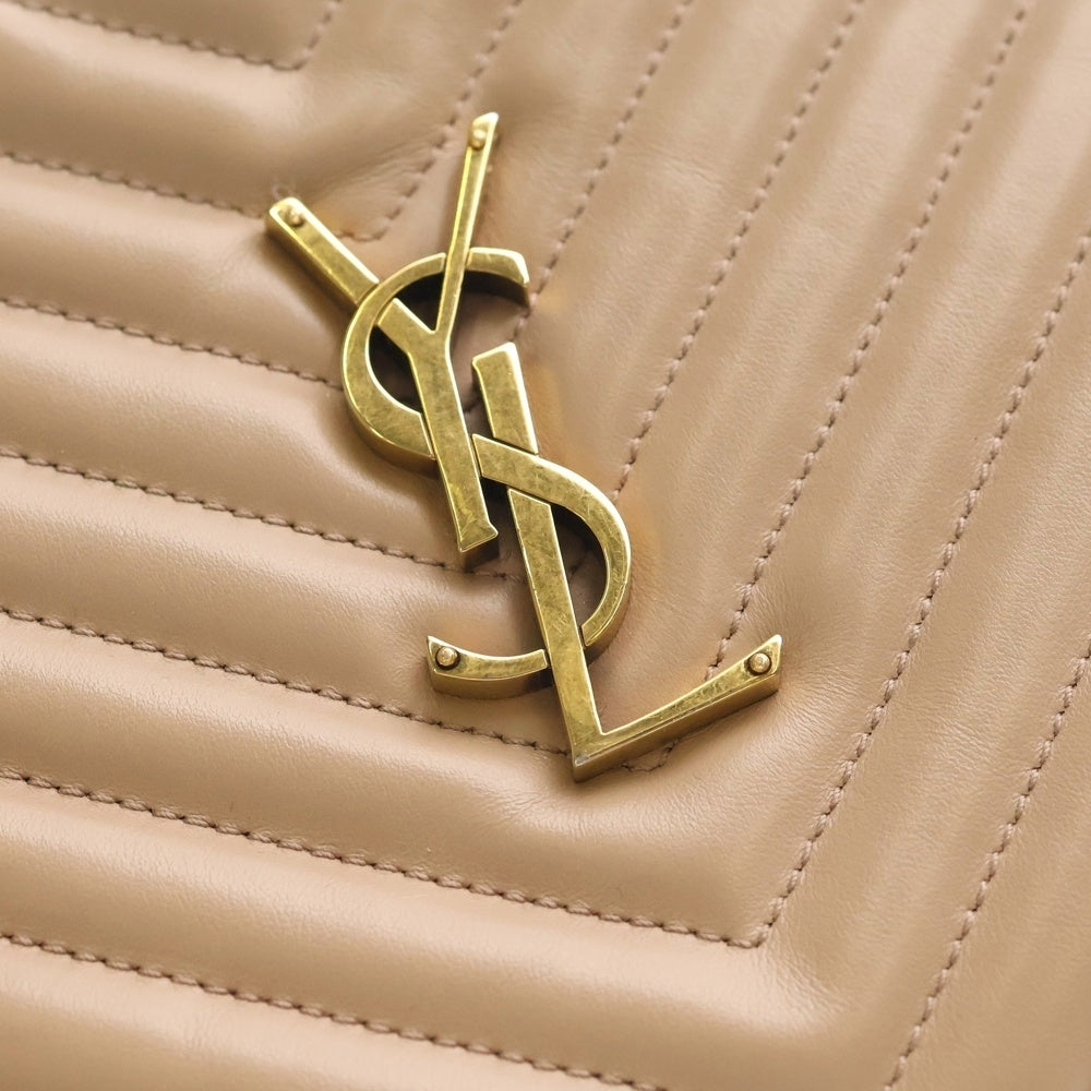 YVES SAINT LAURENT(イヴサンローラン) LOU CAMELA キルティング カメラバッグ ショルダーバッグ べージュ レディース 715232