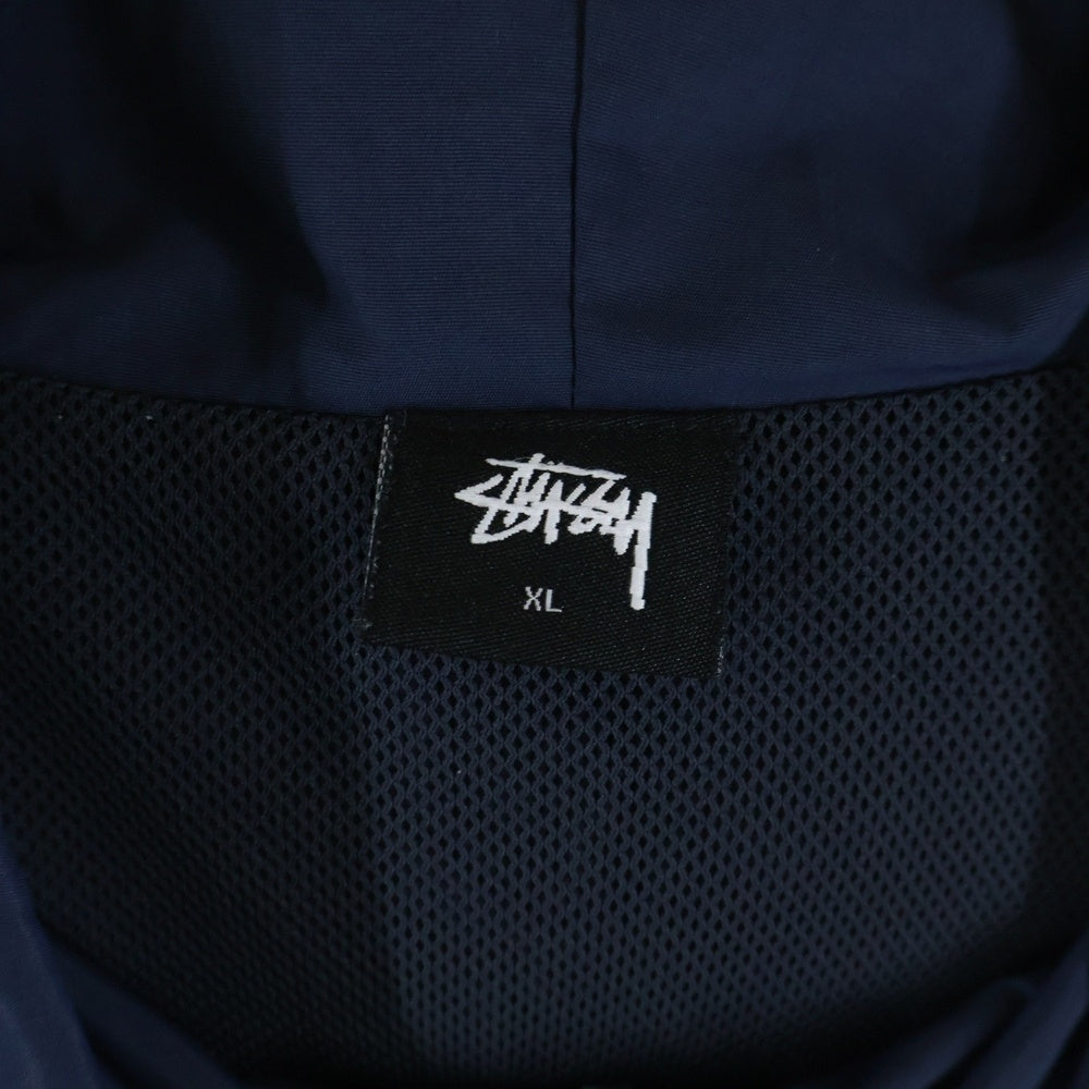 STUSSY(ステューシー) 90s OLD NYLON ZIP UP JACKET ナイロン ジップアップジャケット ネイビー/レッド