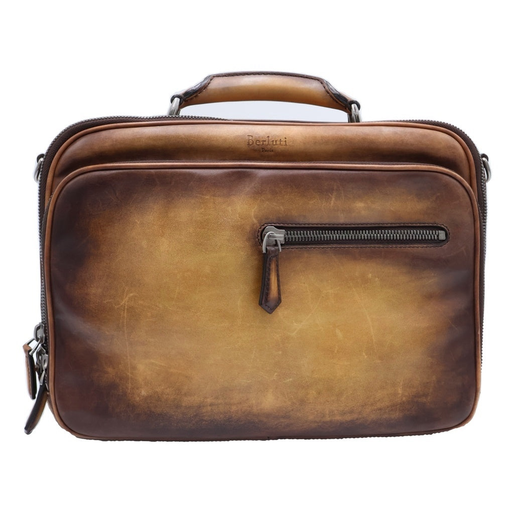 Berluti(ベルルッティ) アンジュール 2WAY レザーショルダーバッグ ブラウン MB0174