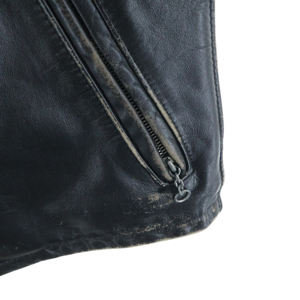 SCHOTT(ショット) Leather Jacket シングルレザージャケット ライナー付き ブラック