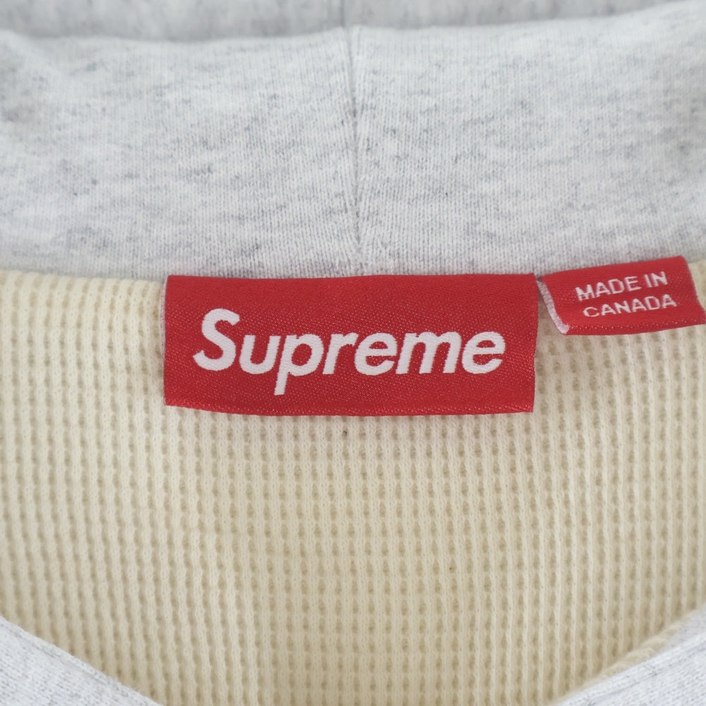 SUPREME(シュプリーム) 25AW Arc Thermal Lined Zip Up Hooded Sweatshirt アーチロゴ 裏地サーマル ジップアップパーカー フーディー グレー