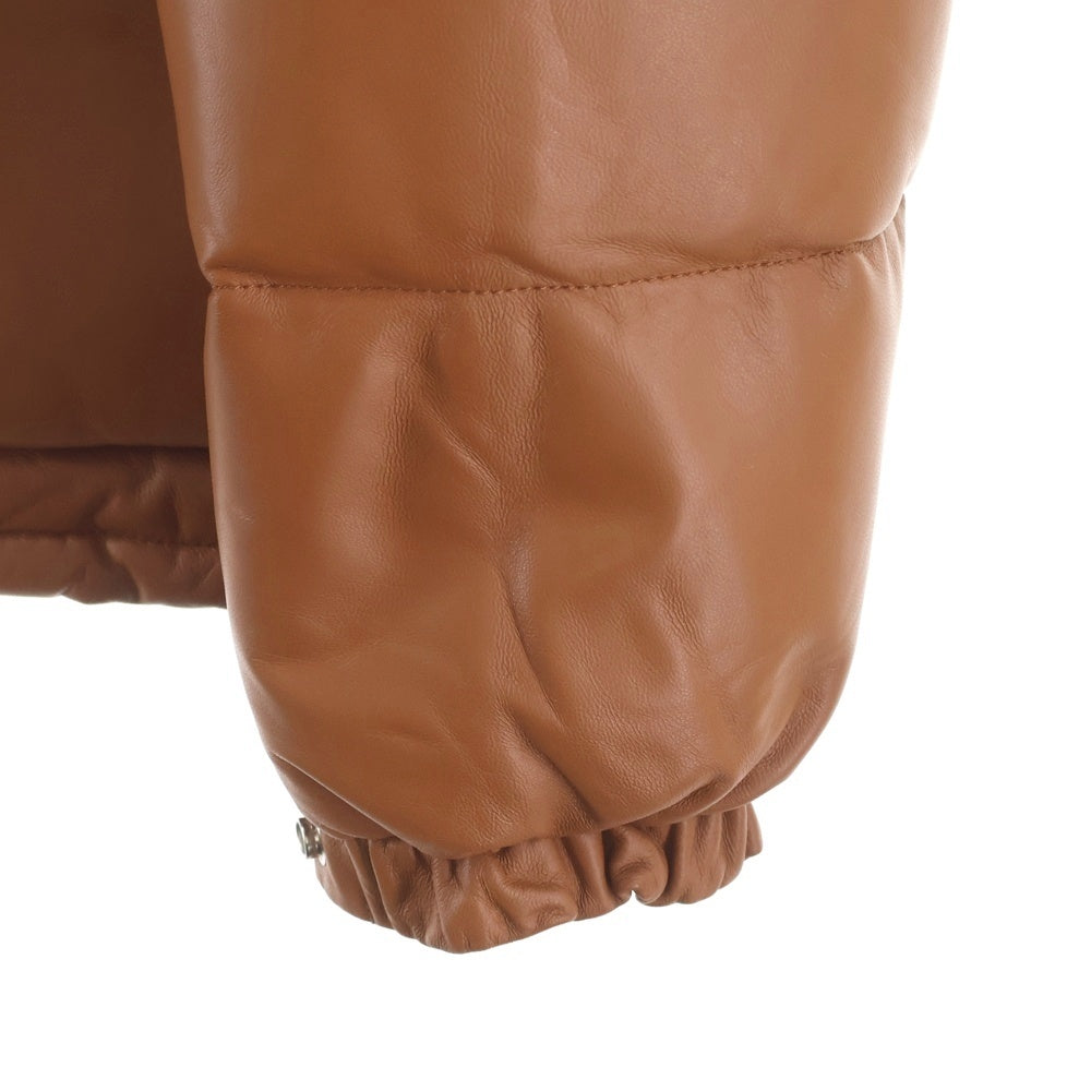 A BATHING APE(アベイシングエイプ) 25AW LEATHER CLASSIC DOWN JACKET シープスキン レザー クラシック ダウンジャケット ブラウン 001DNL801011M