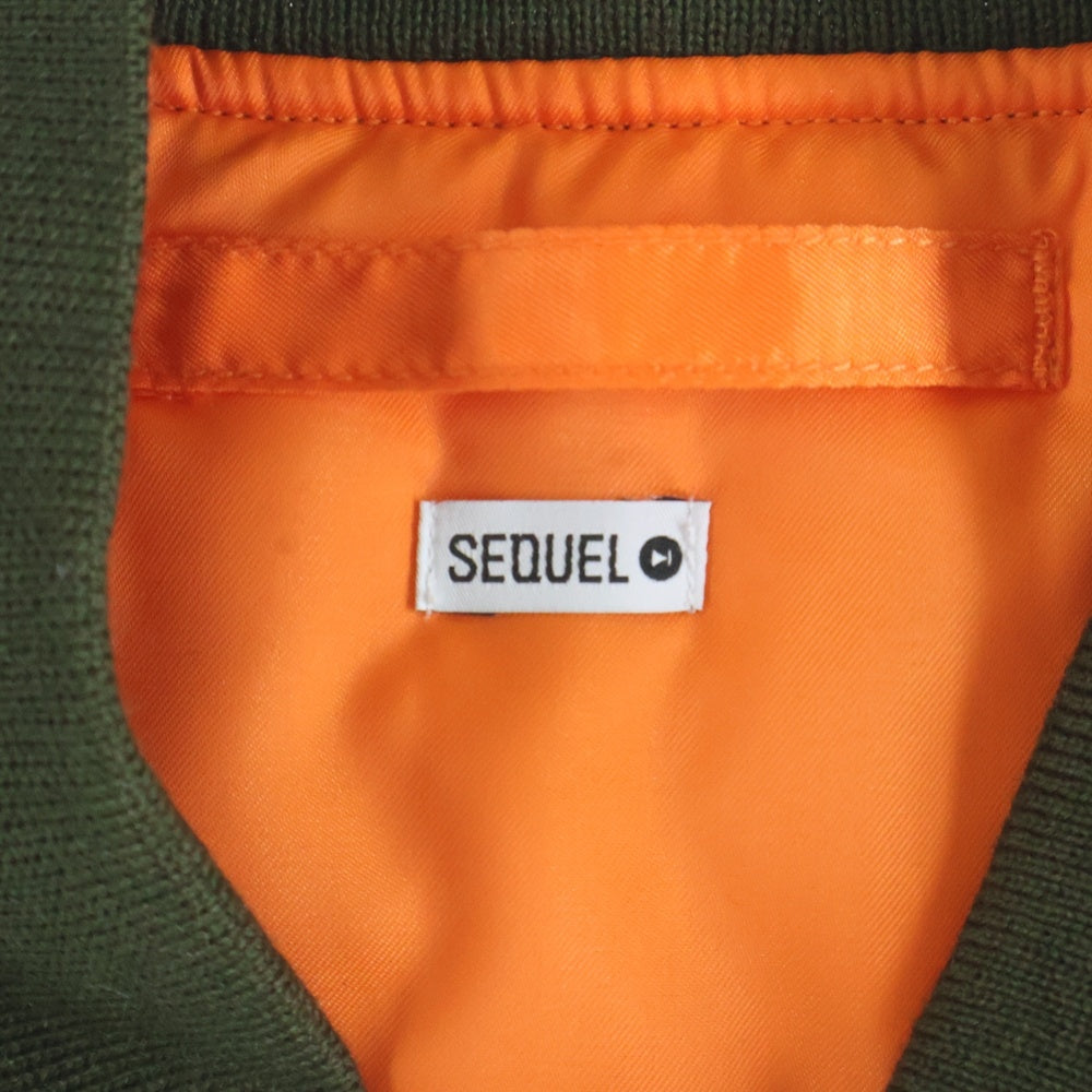SEQUEL(シークエル) 25AW MA-1 フライトジャケット オリーブ SQ-25AW-JK-06