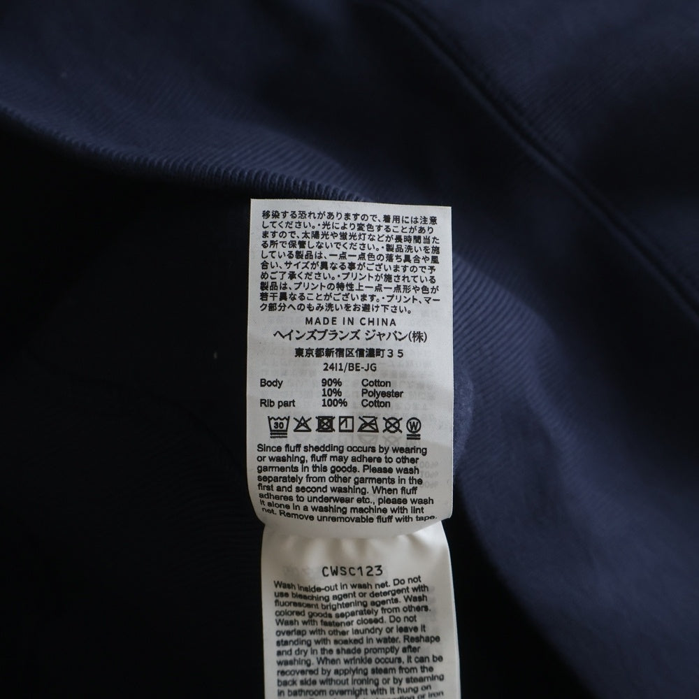 UNDERCOVER(アンダーカバー) 25AW CURVED ZIP-UP HOODIE チャンピオン カーブデザイン ジップアップパーカー フーディー ネイビー レディース UC2E1802-1