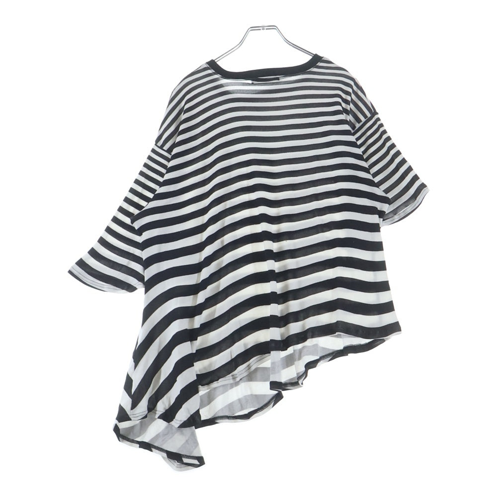UNDERCOVER(アンダーカバー) 26SS COTTON LANGUID TEE コットン ボーダー ラグランTシャツ ブラック/ホワイト レディース UC1F1806