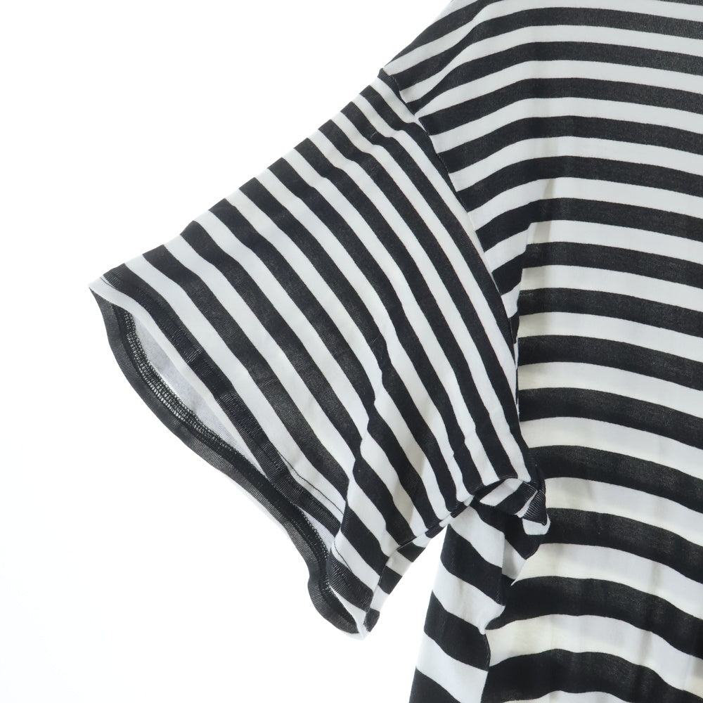 UNDERCOVER(アンダーカバー) 26SS COTTON LANGUID TEE コットン ボーダー ラグランTシャツ ブラック/ホワイト レディース UC1F1806