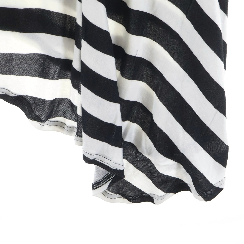 UNDERCOVER(アンダーカバー) 26SS COTTON LANGUID TEE コットン ボーダー ラグランTシャツ ブラック/ホワイト レディース UC1F1806