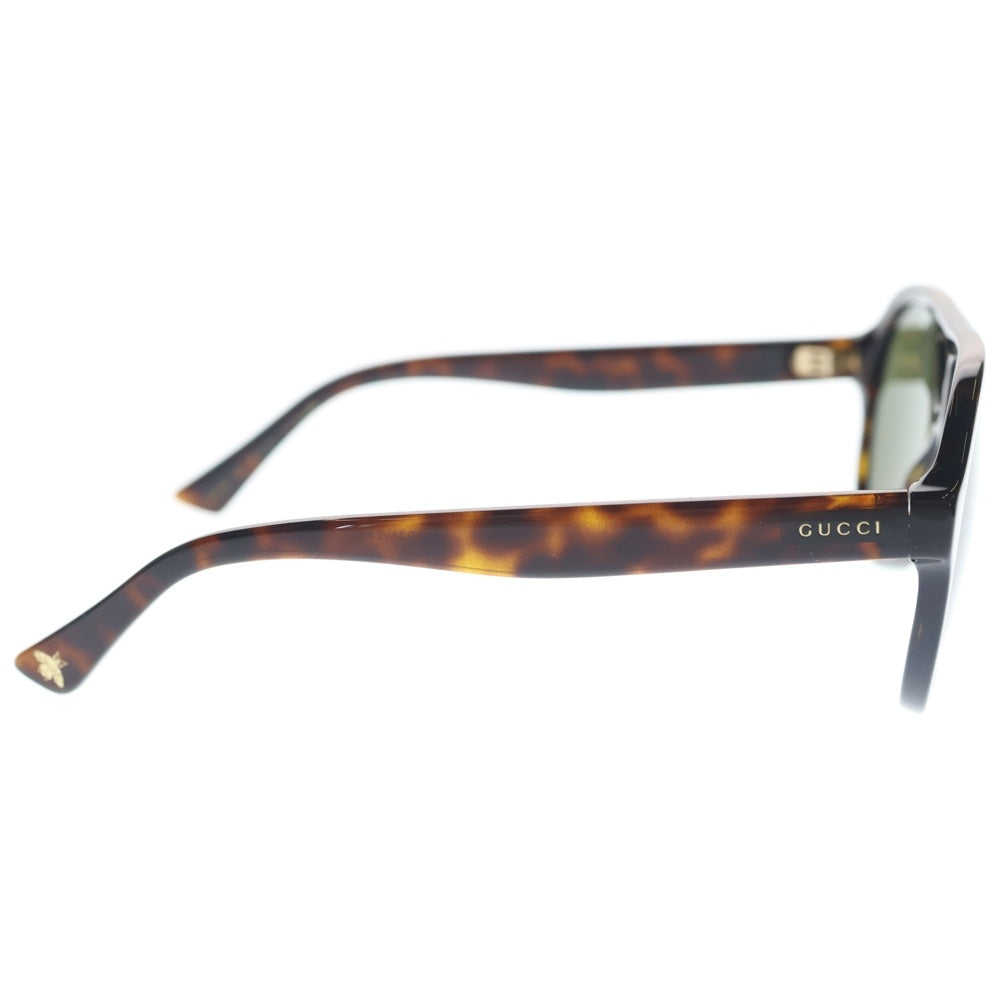 GUCCI(グッチ) アビエイターシェイプ カラーサングラス 眼鏡 ブラウン GG0159S