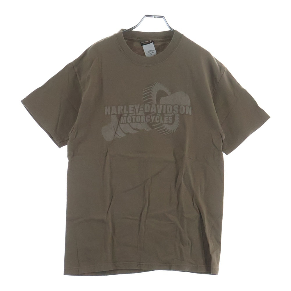 HARLEY DAVIDSON(ハーレーダビッドソン) 90s VINTAGE BARNETT EL PASO TEXAS 両面プリント 半袖Tシャツ カットソー ブラウン