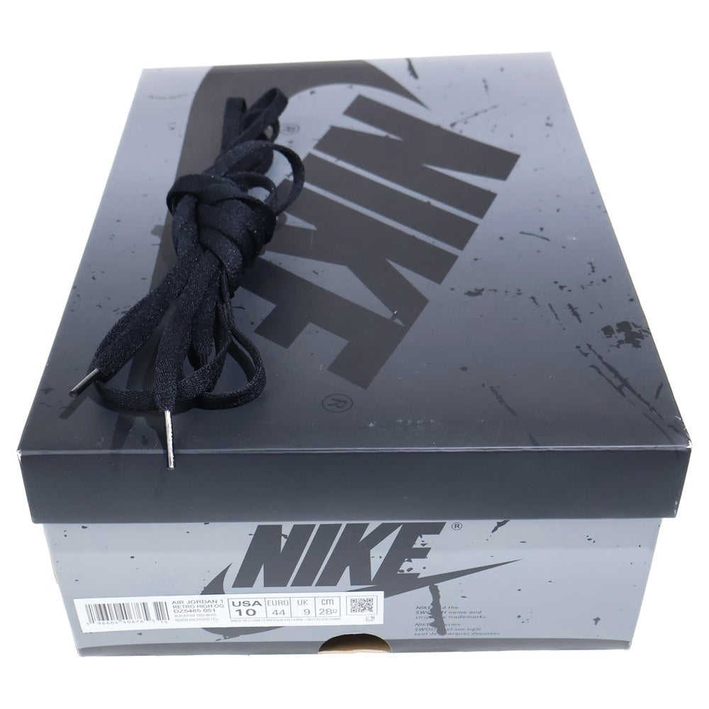 NIKE(ナイキ) AIR JORDAN 1 RETRO HIGH OG BLACK AND SMOKE GREY DZ5485-051 エアジョーダン ブラックアンドスモークグレー ハイカットスニーカー US10/28cm