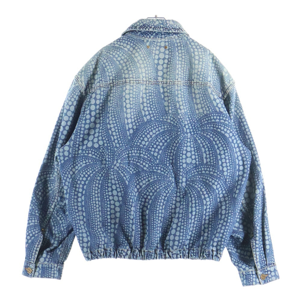 LOUIS VUITTON(ルイヴィトン) 23AW×YK Zipup Denim Bluzon Dot RM232H YN3 HOA30W 草間彌生 ドット柄ジップアップデニムブルゾンジャケット インディゴ