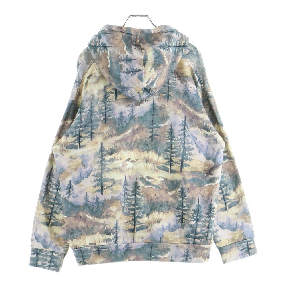 GUCCI(グッチ) 22SS×THE NORTH FACE COTTON HOODIE 総柄 ブランドロゴ プルオーバーパーカー フーディー マルチ