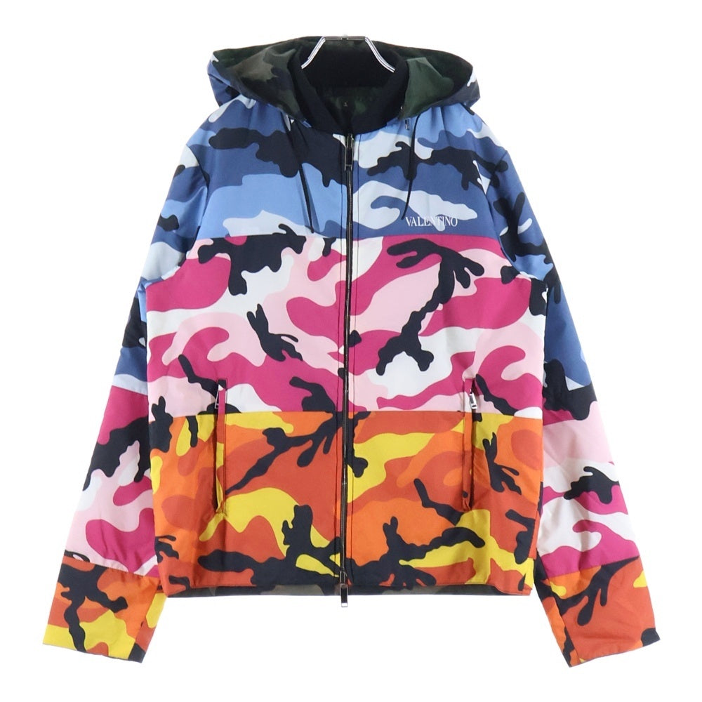 VALENTINO(ヴァレンティノ) リバーシブル ジップアップナイロンジャケット マルチカラー 0000025099
