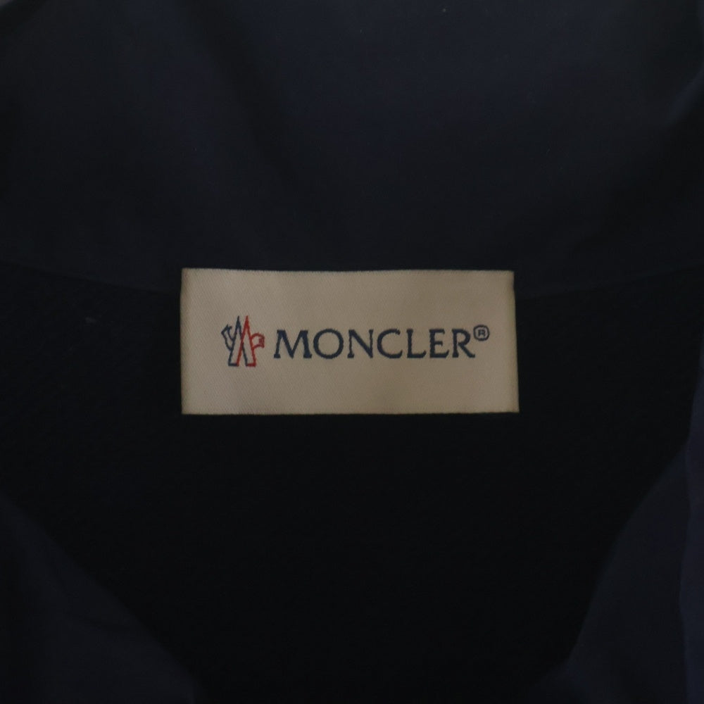 MONCLER(モンクレール) 18SS GILET 裾フリル 異素材切替 フーデッド ダウンベスト ネイビー レディース D10938452200