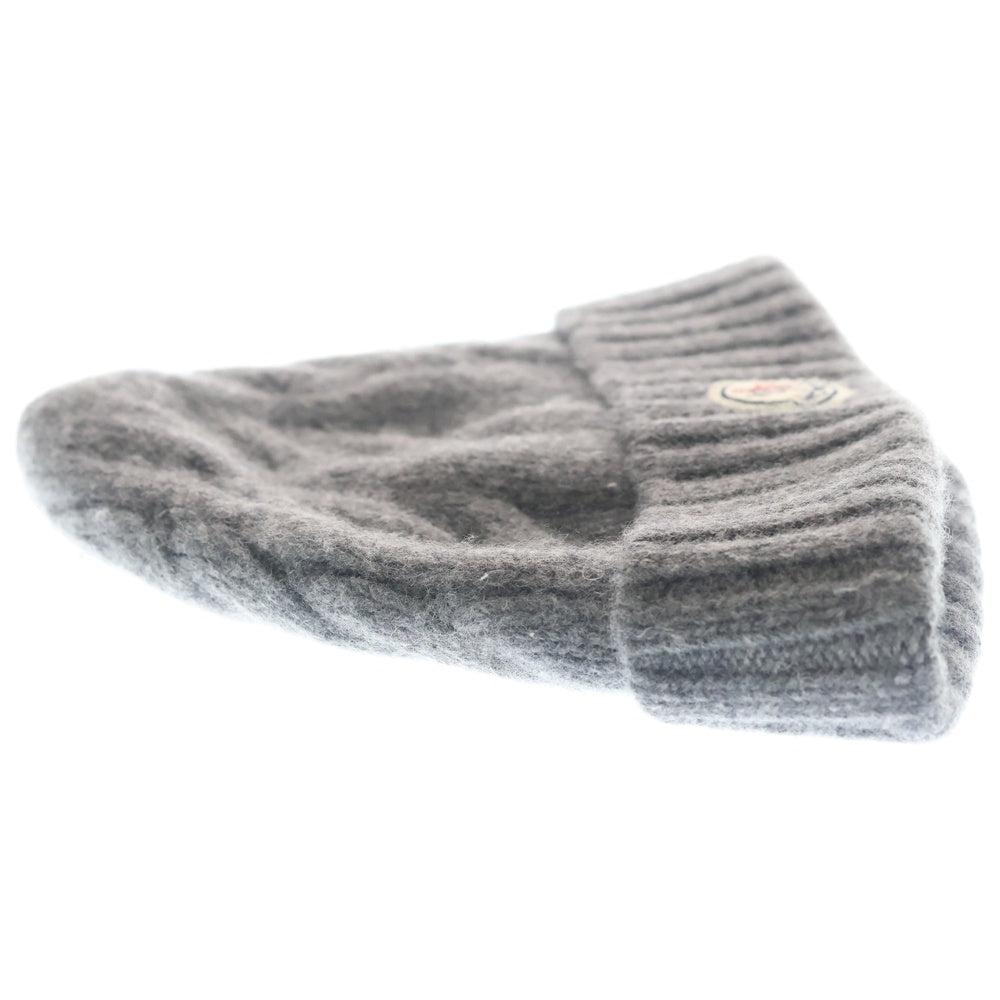 MONCLER(モンクレール) 17AW BERRETO ウール ビーニー ニット帽 グレー C20910028700 04656