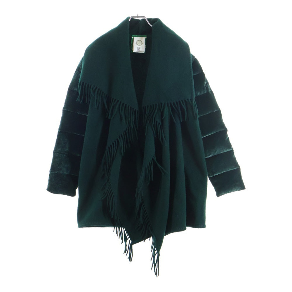 MONCLER(モンクレール) 18AW MANTELLA 羊毛切替 レーヨン ジャケット グリーン レディース D20930087705