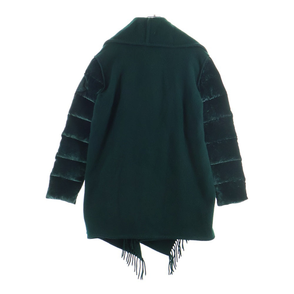 MONCLER(モンクレール) 18AW MANTELLA 羊毛切替 レーヨン ジャケット グリーン レディース D20930087705