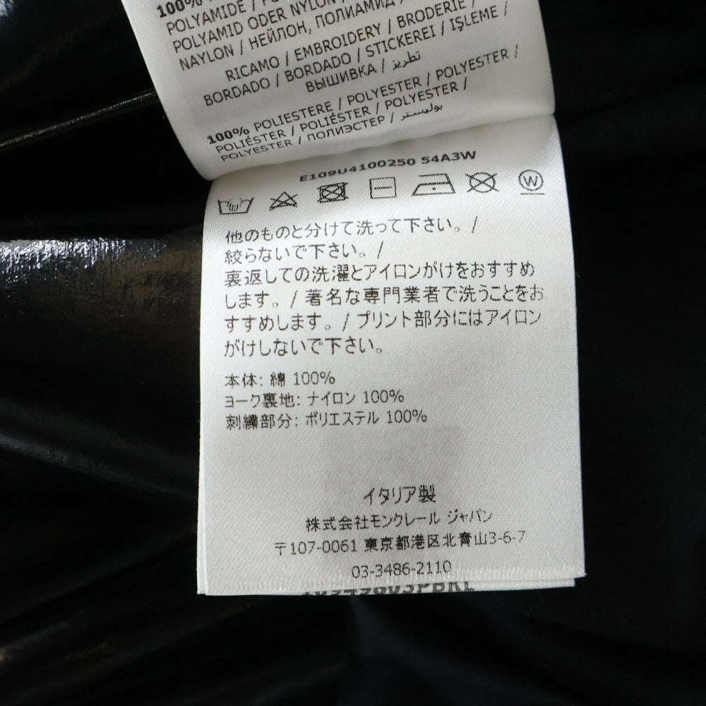 MONCLER(モンクレール) 19SS SKA GIUBBOTTO コットンナイロン フーデットジャケット ブラック E109U4100250