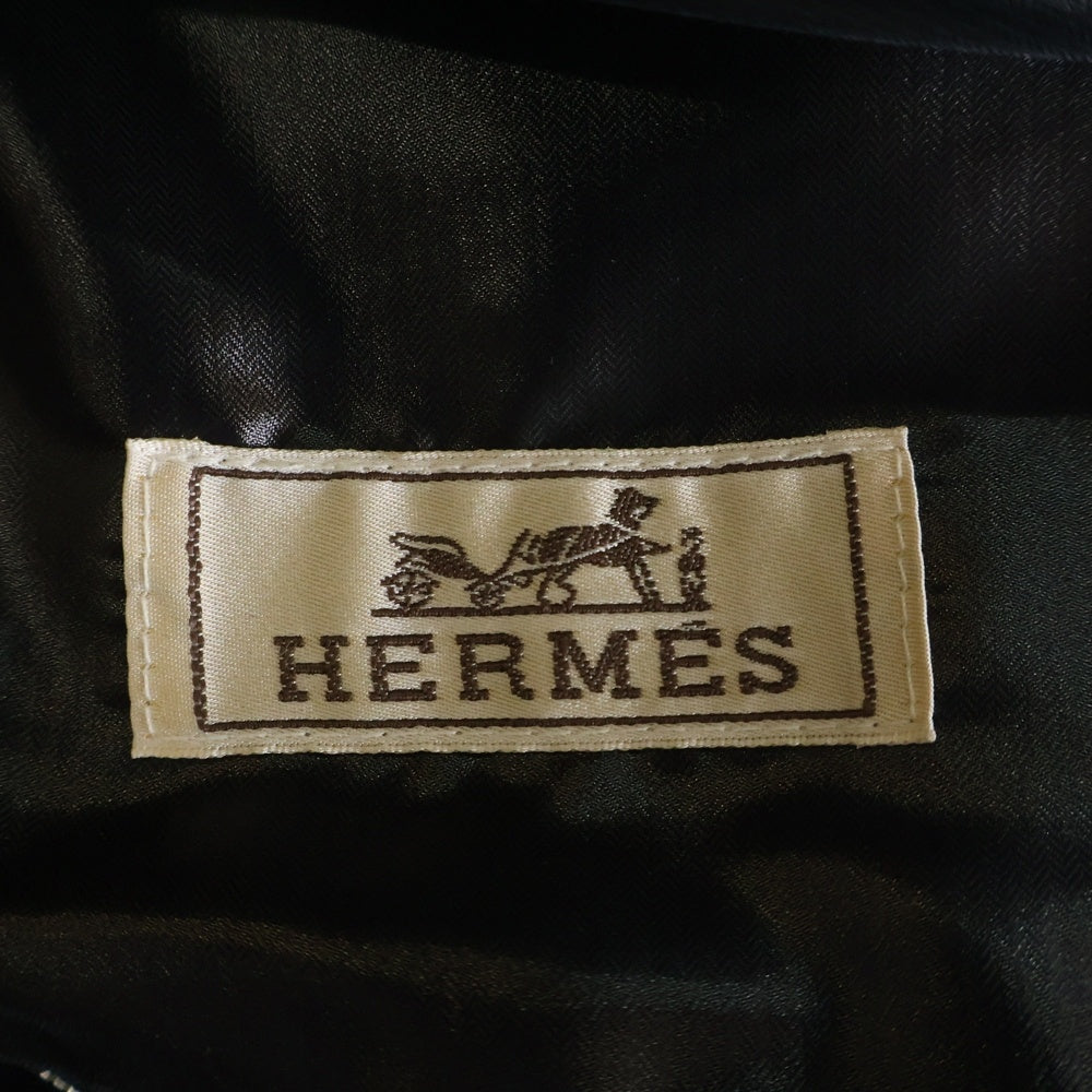 HERMES(エルメス) アームサイドライン ジップアップナイロンジャケット ブラック H832300HD0246