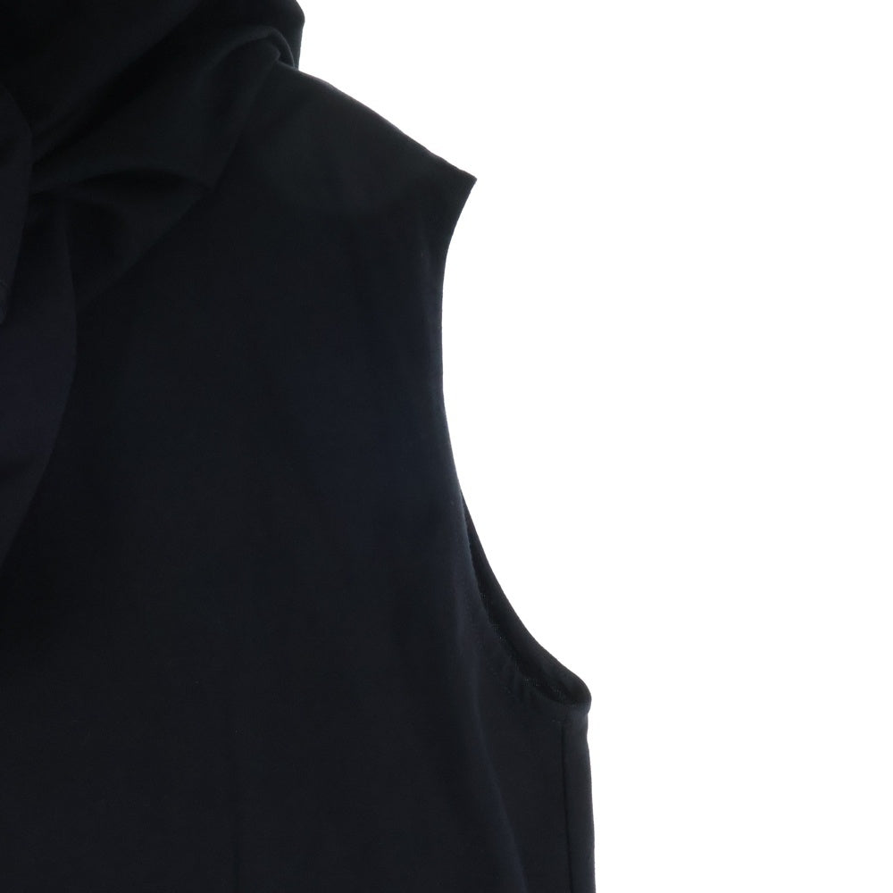 JIL SANDER(ジルサンダー) 24SS DRESS W/CAPE ケープデザインコットンドレスワンピース ブラック レディース J03CT0368