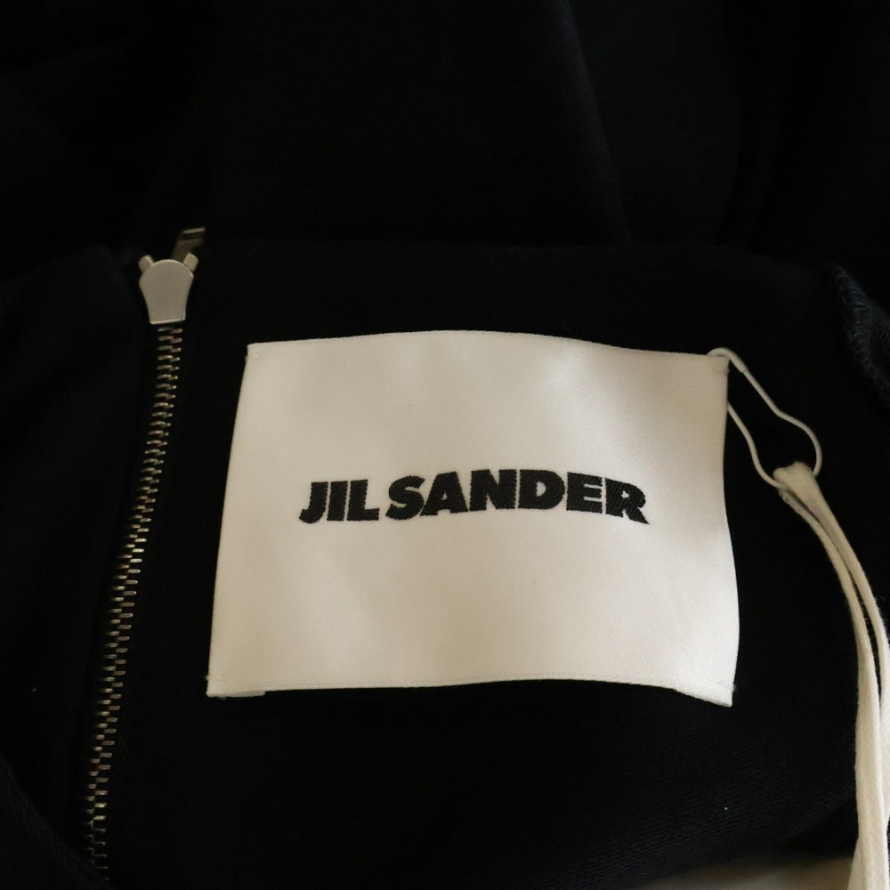 JIL SANDER(ジルサンダー) 24SS DRESS W/CAPE ケープデザインコットンドレスワンピース ブラック レディース J03CT0368