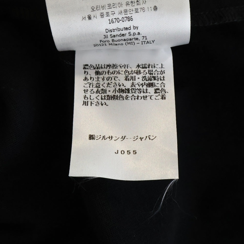 JIL SANDER(ジルサンダー) 24SS DRESS W/CAPE ケープデザインコットンドレスワンピース ブラック レディース J03CT0368