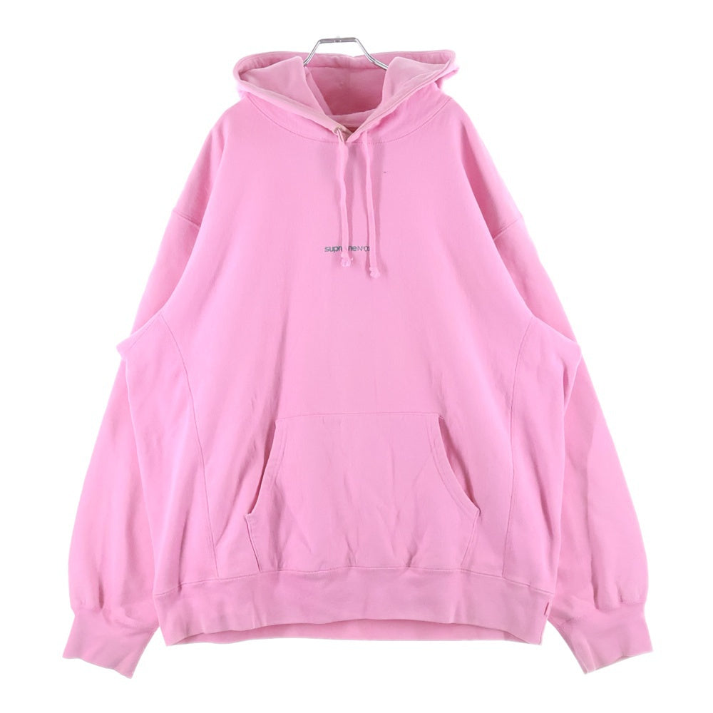 SUPREME(シュプリーム) 21AW Number One Hooded Sweatshirt フロントロゴ スウェット フーディー プルオーバーパーカー ピンク