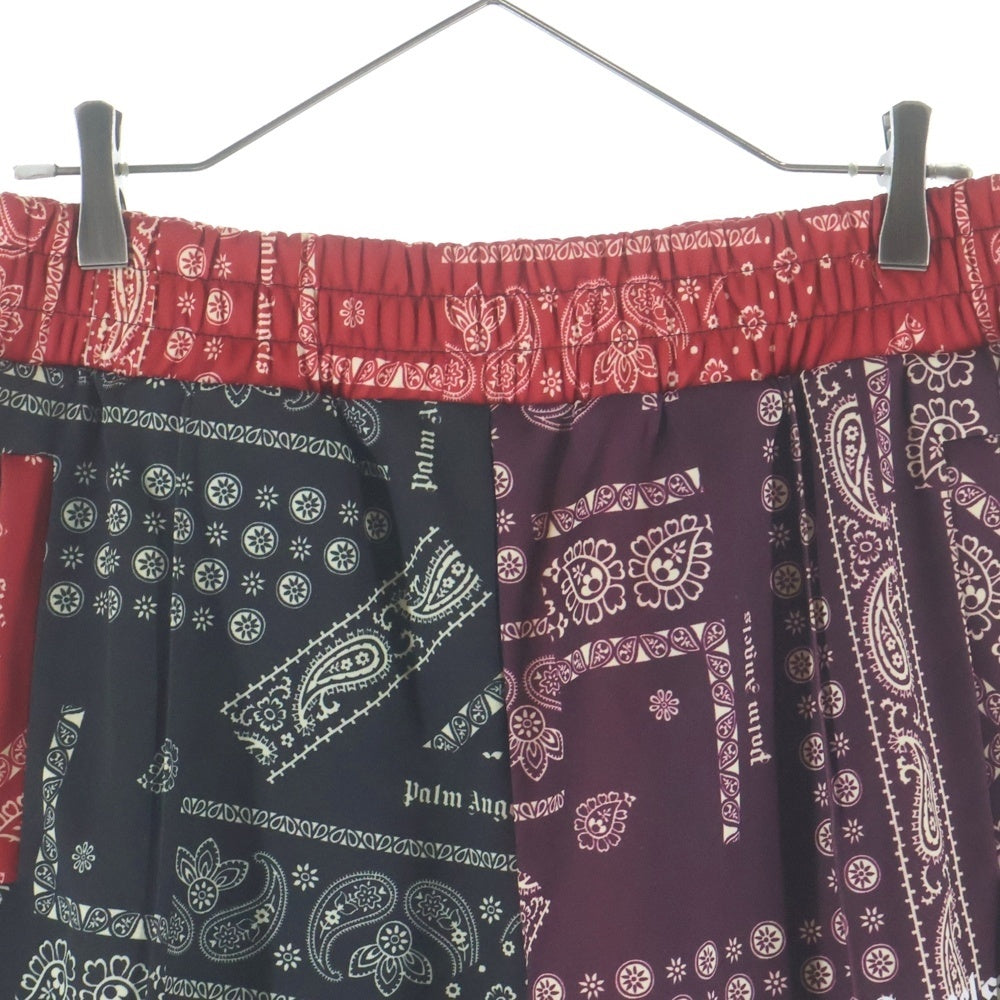 Palm Angels(パームエンジェルス) 19AW Bandanna Track PANTS バンダナ柄 トラックパンツ ブラック/レッド PMCA023E19608002