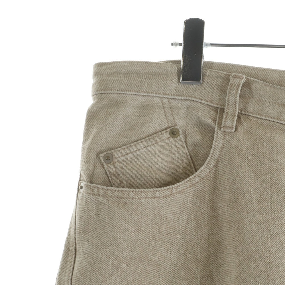 NVRFRGT(ネバーフォーゲット) 24AW 3D TWISTED WIDE LEG JEANS ツイステッド ワイドレッグ ジーンズ ブラウン NF242P04C