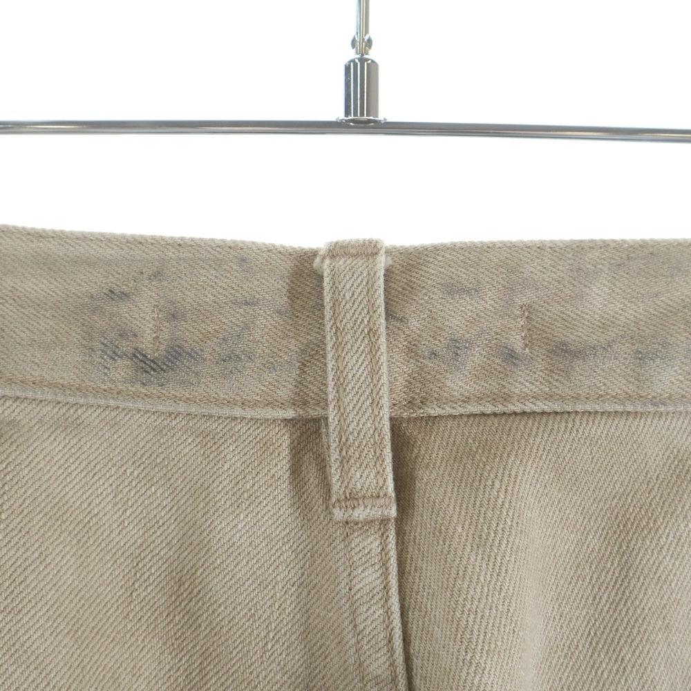 NVRFRGT(ネバーフォーゲット) 24AW 3D TWISTED WIDE LEG JEANS ツイステッド ワイドレッグ ジーンズ ブラウン NF242P04C