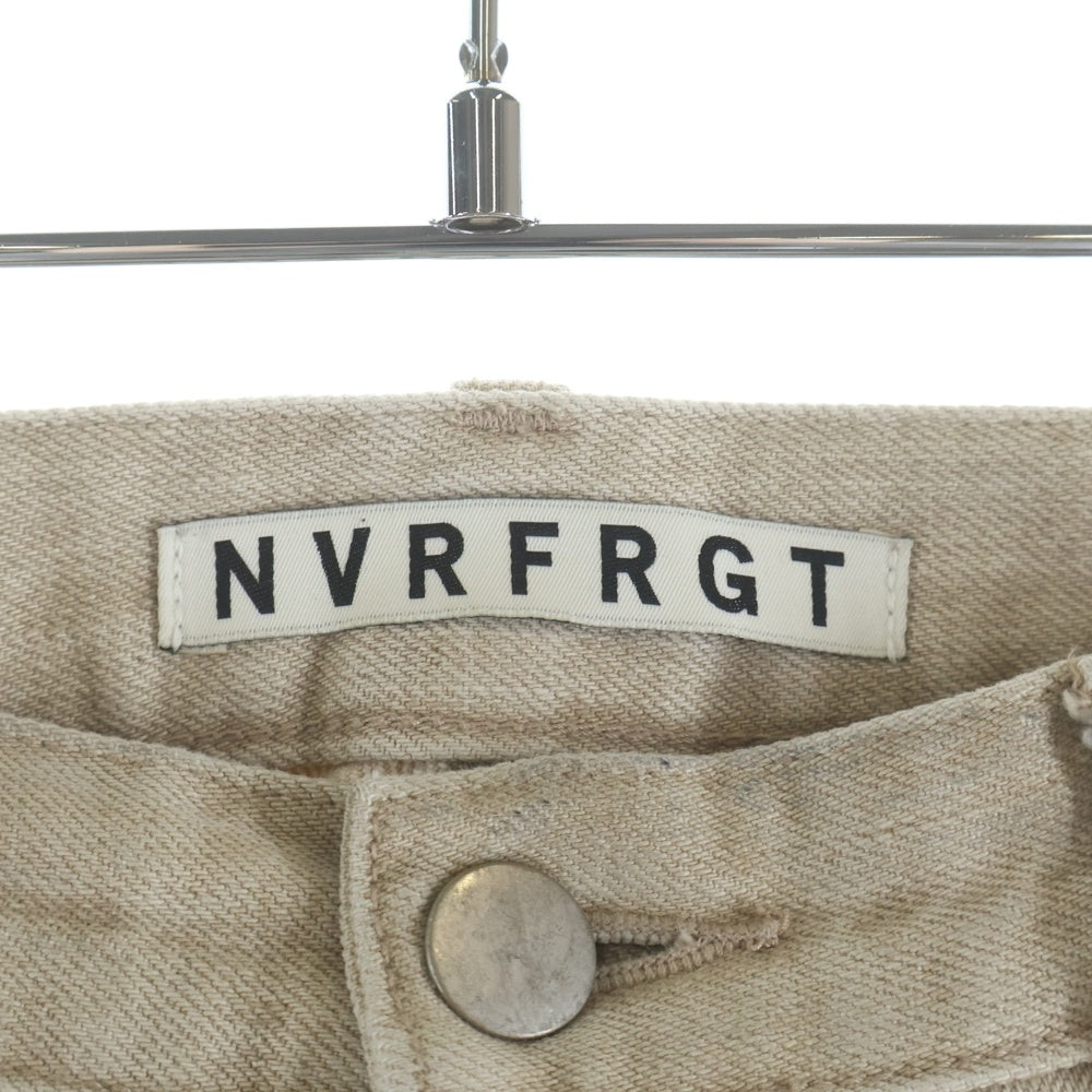 NVRFRGT(ネバーフォーゲット) 24AW 3D TWISTED WIDE LEG JEANS ツイステッド ワイドレッグ ジーンズ ブラウン NF242P04C