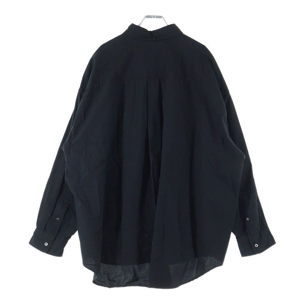 Graphpaper(グラフペーパー) 23AW Oxford L/S Oversized Shirt オーバーサイズ 長袖 オックスフォードシャツ ブラック GM232-50112K