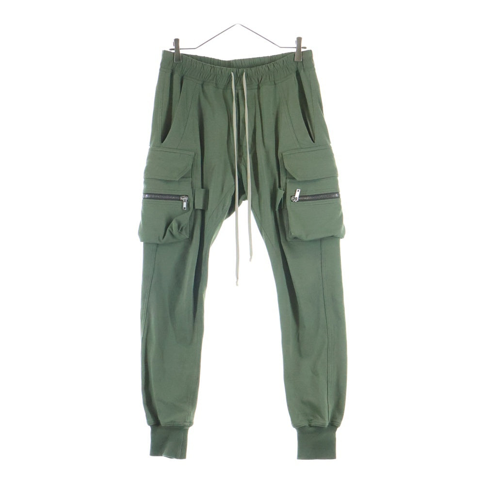 Rick Owens(リックオウエンス) 23SS MASTODON CARGO コットン スウェットカーゴパンツ グリーン RU01C4396-BA