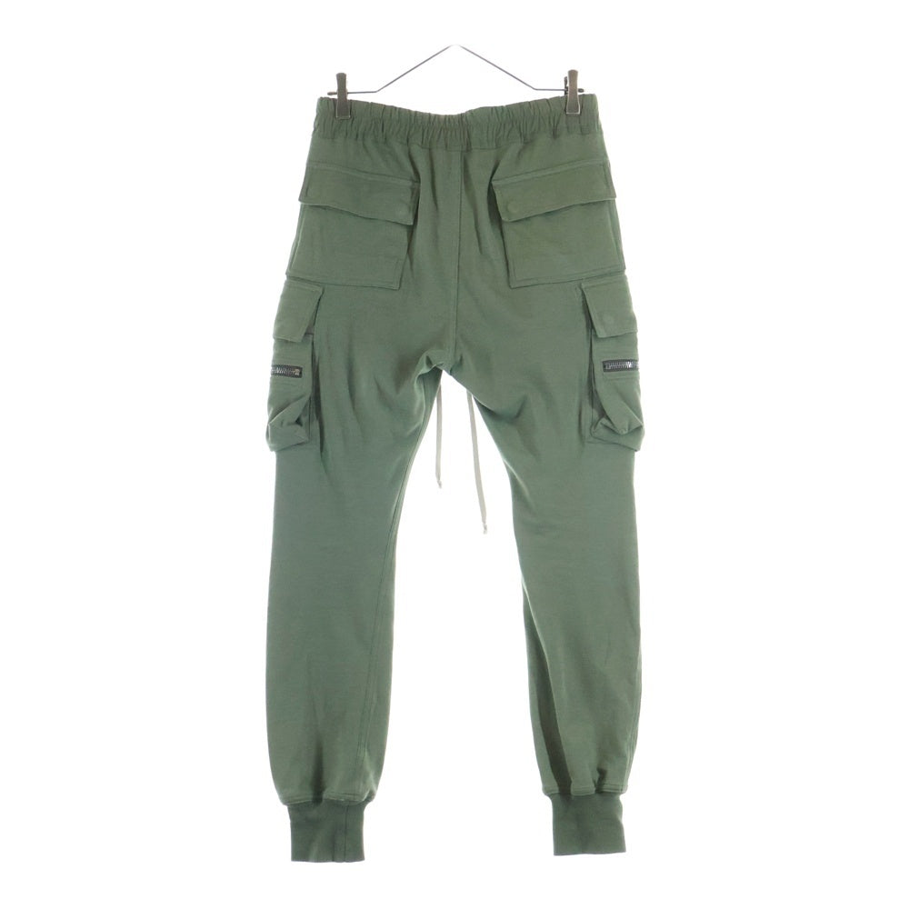 Rick Owens(リックオウエンス) 23SS MASTODON CARGO コットン スウェットカーゴパンツ グリーン RU01C4396-BA