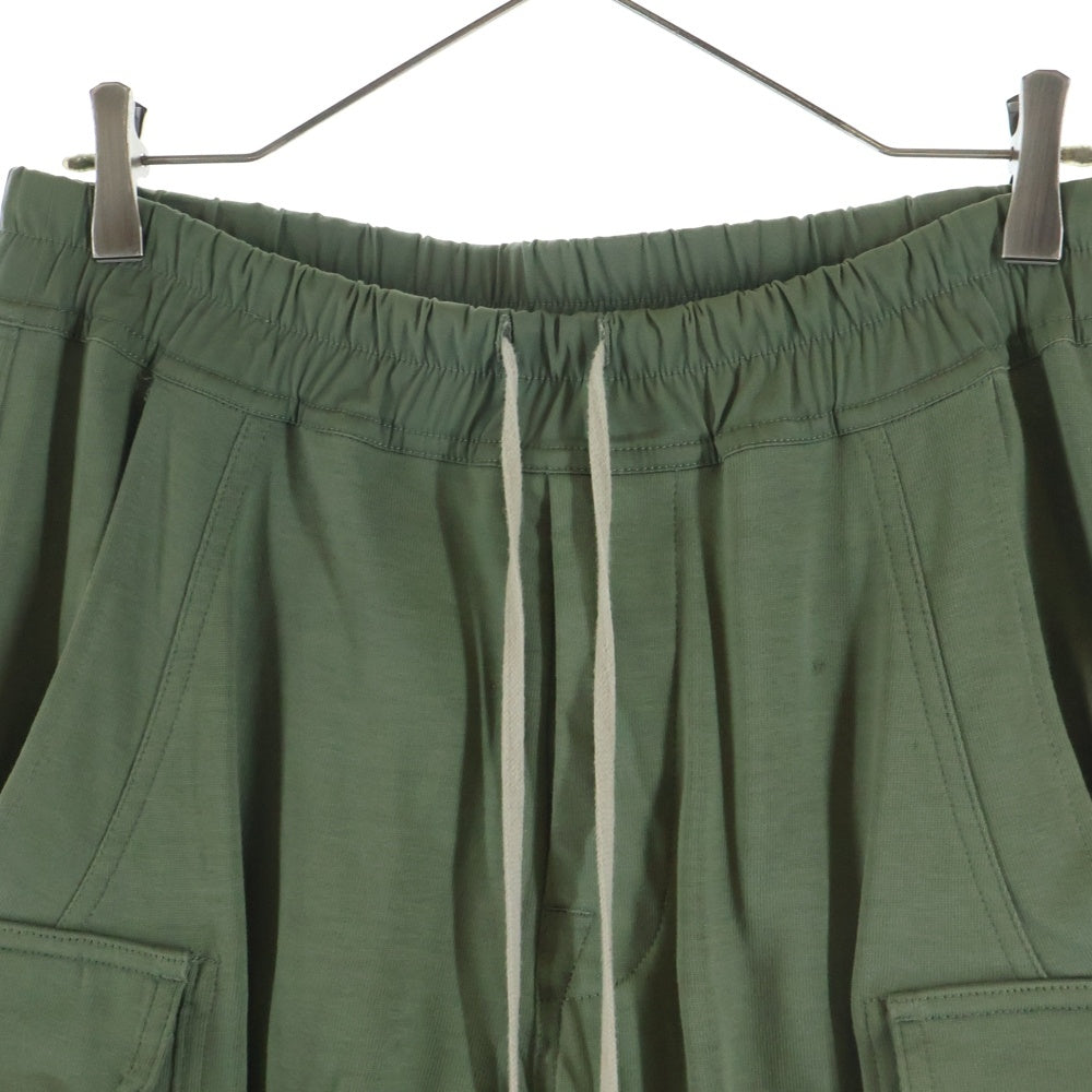 Rick Owens(リックオウエンス) 23SS MASTODON CARGO コットン スウェットカーゴパンツ グリーン RU01C4396-BA
