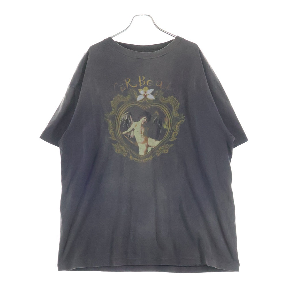 SAINT MICHAEL(セントマイケル) 22SS SS TEE NBA エンジェルプリント ダメージ加工半袖Tシャツ カットソー グレー SM-S22-0000-010