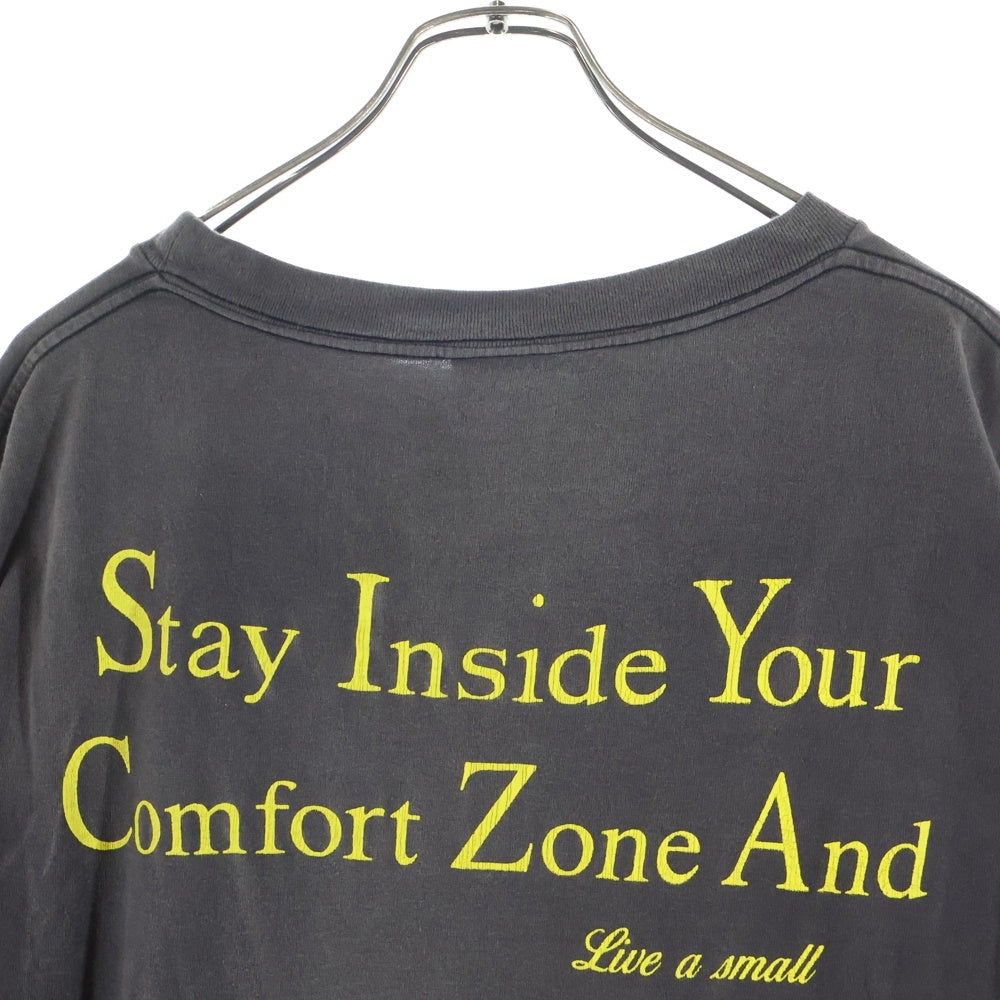 SAINT MICHAEL(セントマイケル) 22SS SS TEE NBA エンジェルプリント ダメージ加工半袖Tシャツ カットソー グレー SM-S22-0000-010