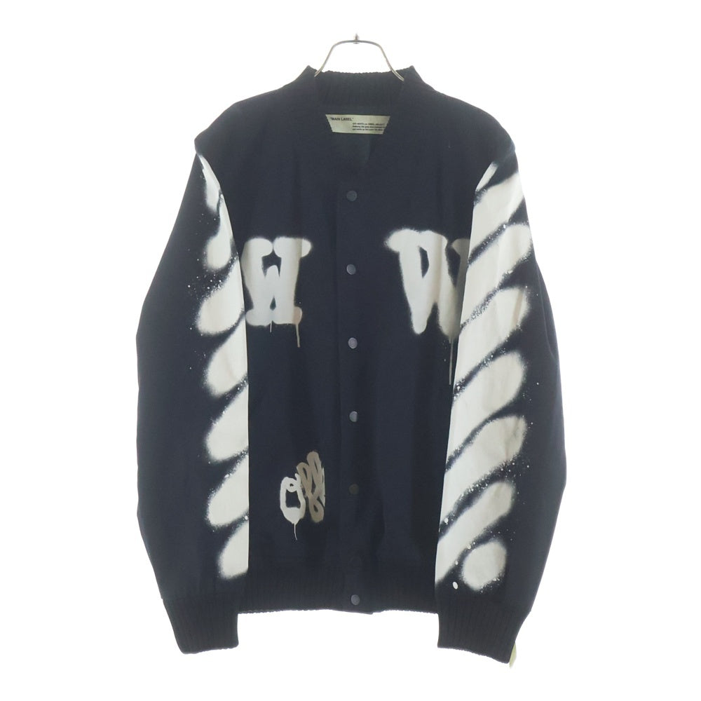 OFF-WHITE(オフホワイト) 17SS SPRAY VARSITY JACKET スプレーデザイン