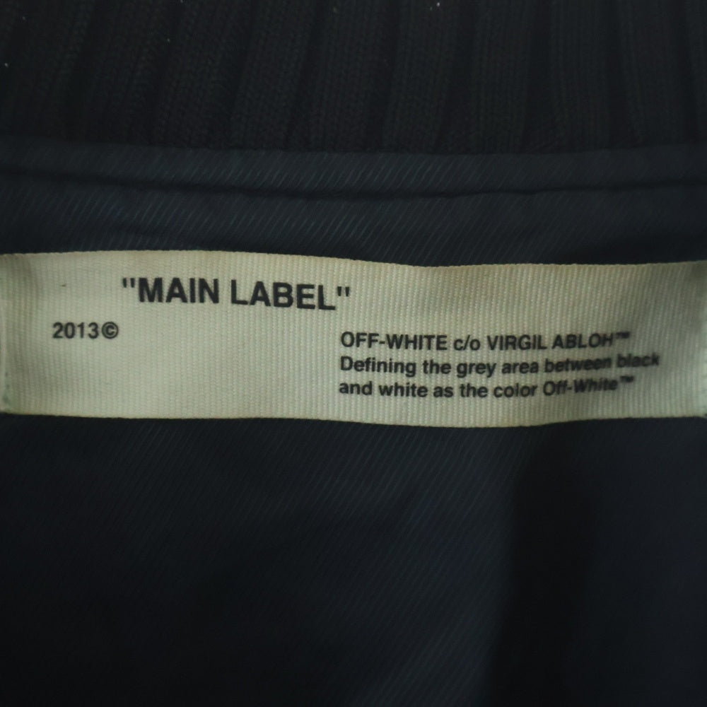 OFF-WHITE(オフホワイト) 17SS SPRAY VARSITY JACKET スプレーデザイン ヴァーシティージャケット ブラック