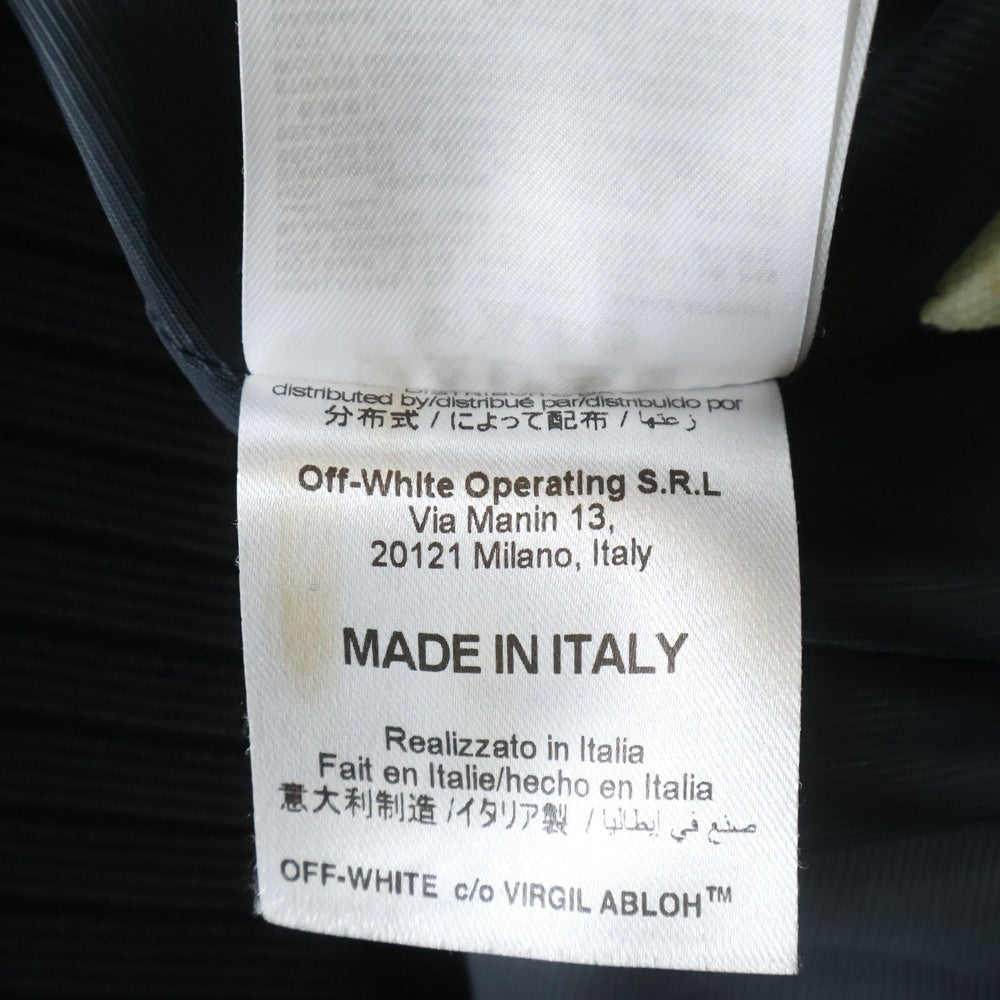 OFF-WHITE(オフホワイト) 17SS SPRAY VARSITY JACKET スプレーデザイン ヴァーシティージャケット ブラック